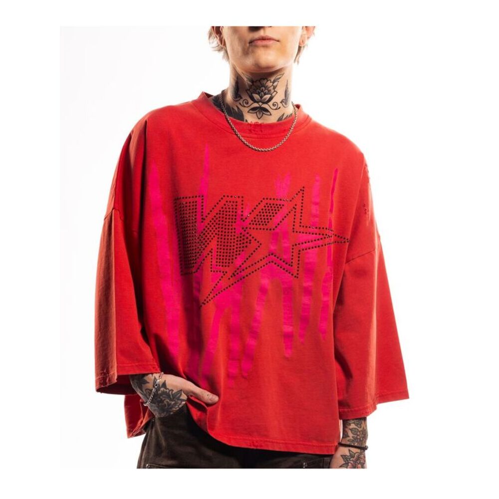 Wrathboy Long Sleeve Shirt Dgmge Mens Red WB05-117